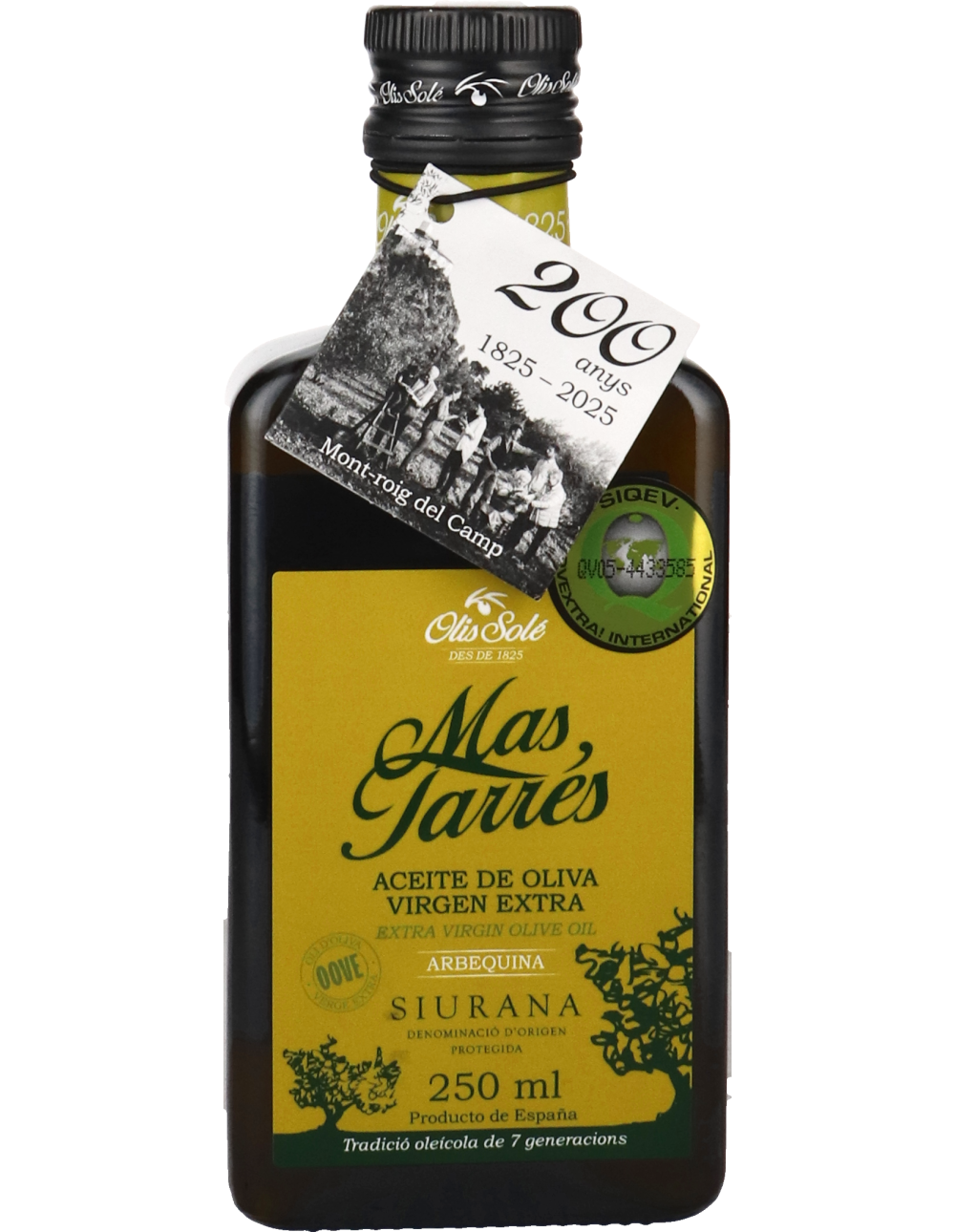 Aceite Arbequina Olivenöl Extra Virgin Mas Tarrés