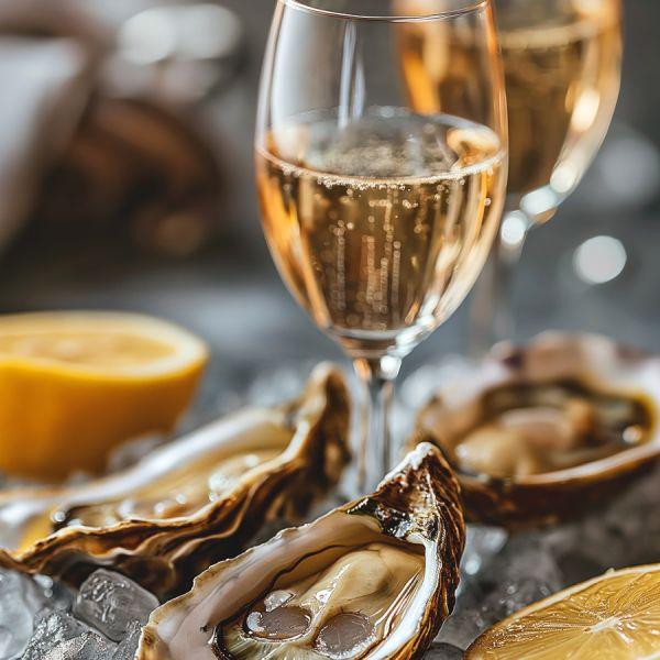 Austern und Champagner