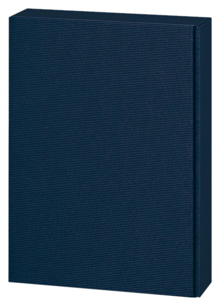 3er Geschenkkarton offene Welle blau