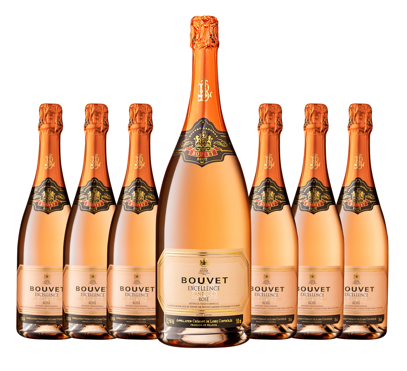6x Flaschen Crémant Rose & 1 Magnum Flasche gratis