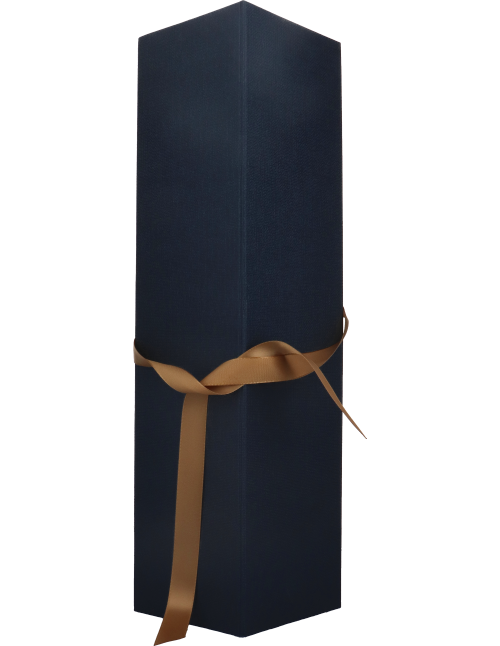 1er Schatulle Lino blau m. Schleifenverschluß
