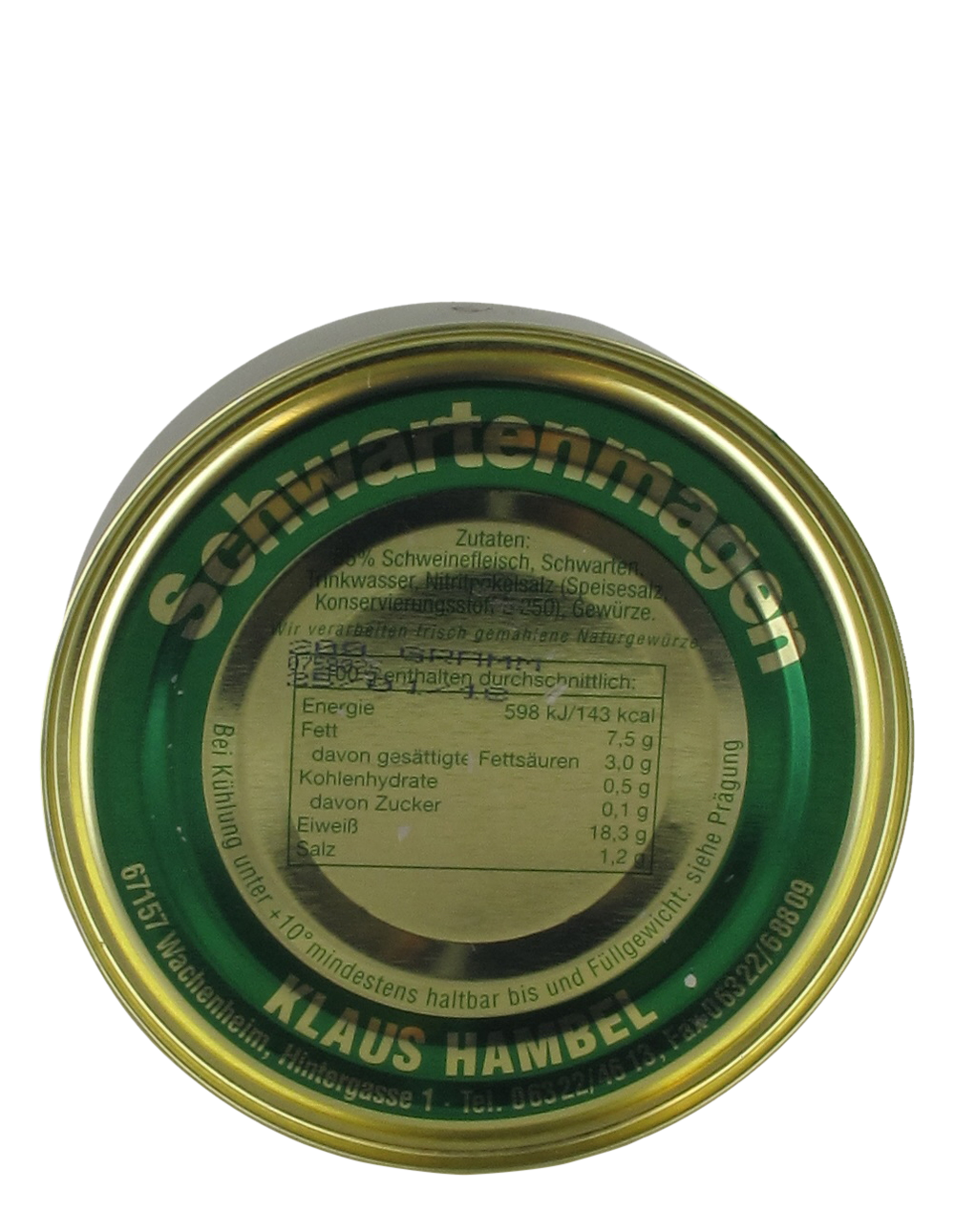 Hambel´s Schwartenmagen