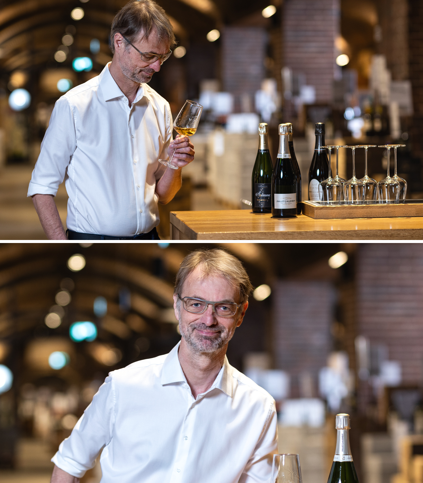 Andreas Brensing Collage im Kölner Weinkeller
